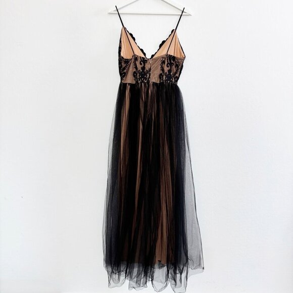 NWT Southern Fried Chics Lace Overlay Tulle Maxi Dress Gown Formal New Small - Picture 12 of 12